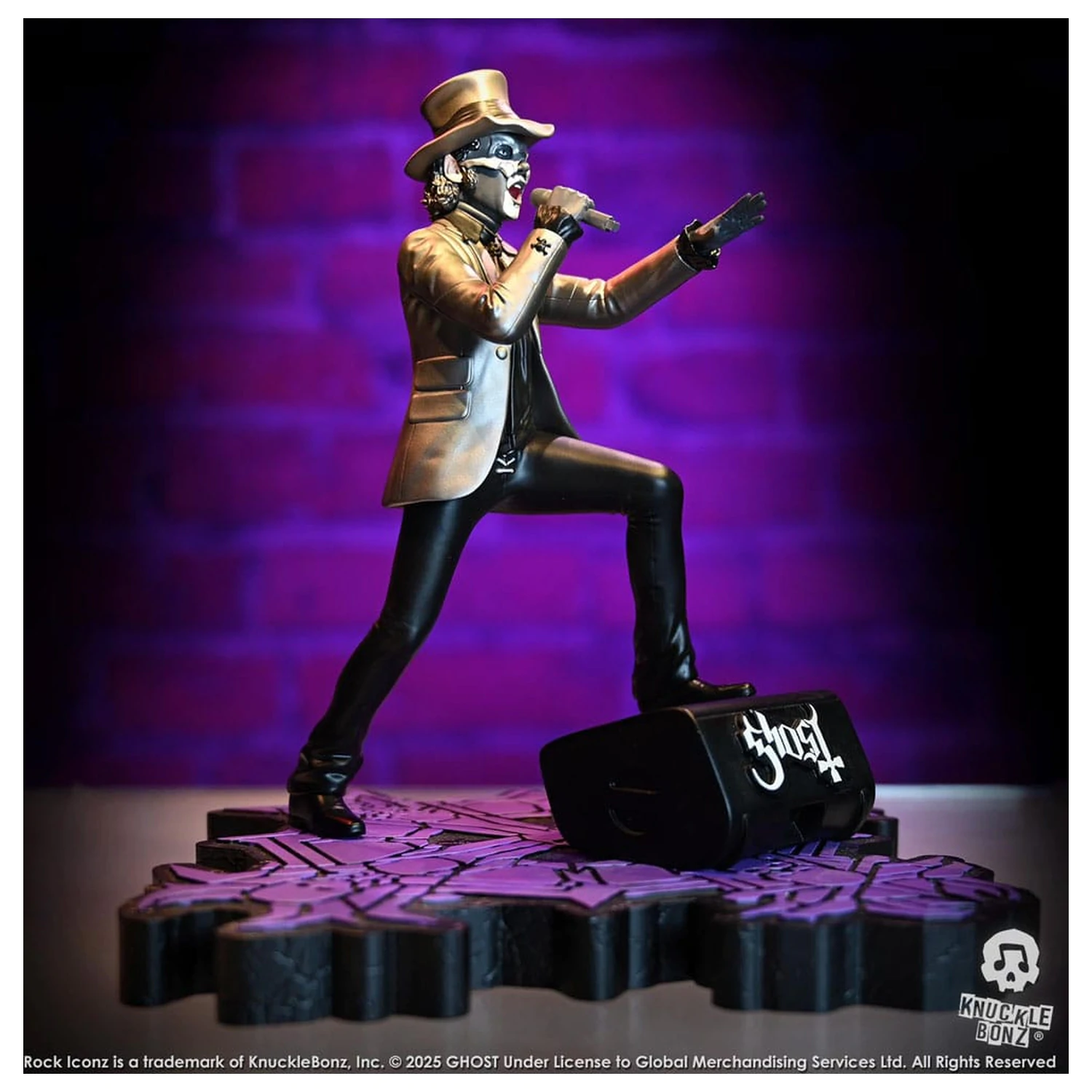 Ghost Rock Iconz Statuie Papa V Perpetua Top Hat 22 cm poza produsului
