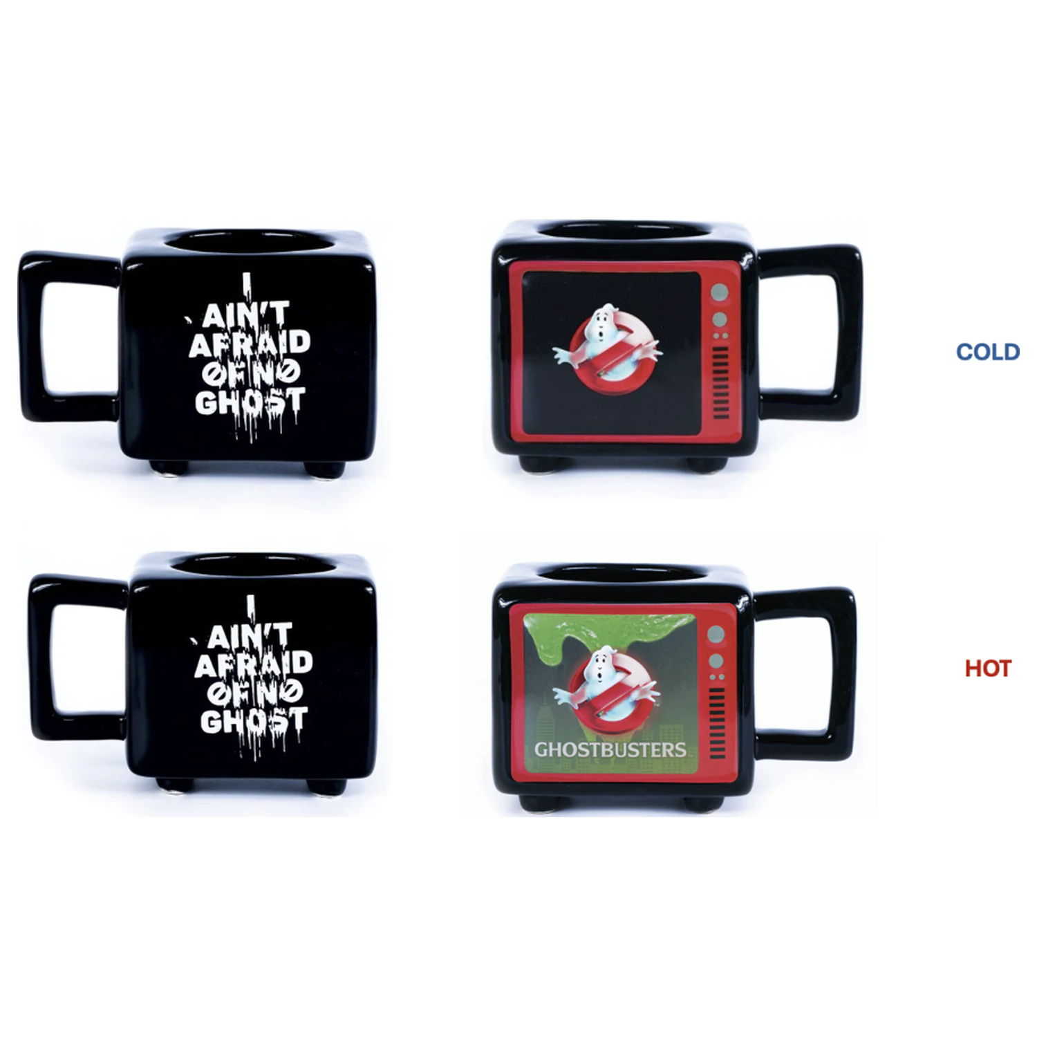 Ghostbusters I Ain't Afraid Retro TV Heat Change Cana 500ml poza produsului