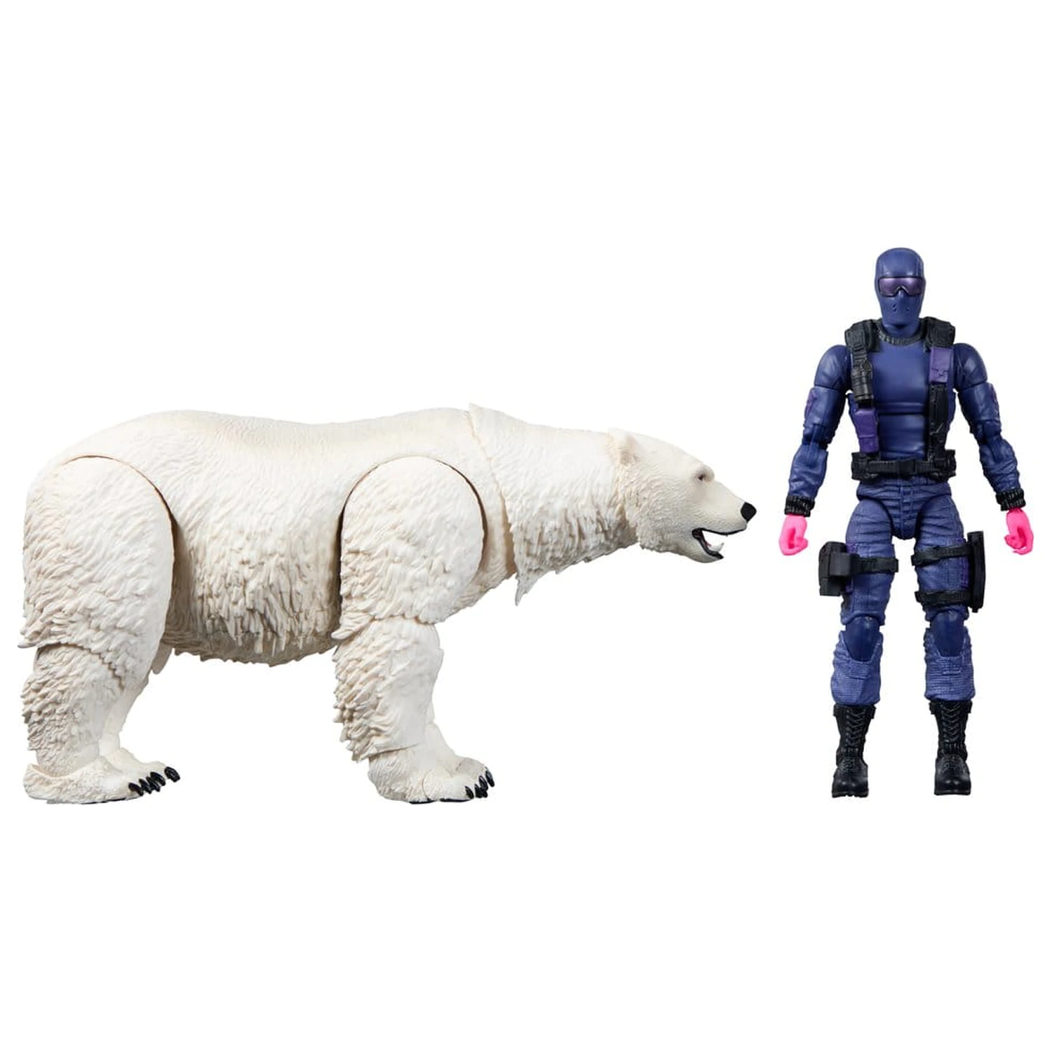Figura de actiune GI Joe Classified Series Snake Eyes cu Polar Bear 15 cm poza produsului