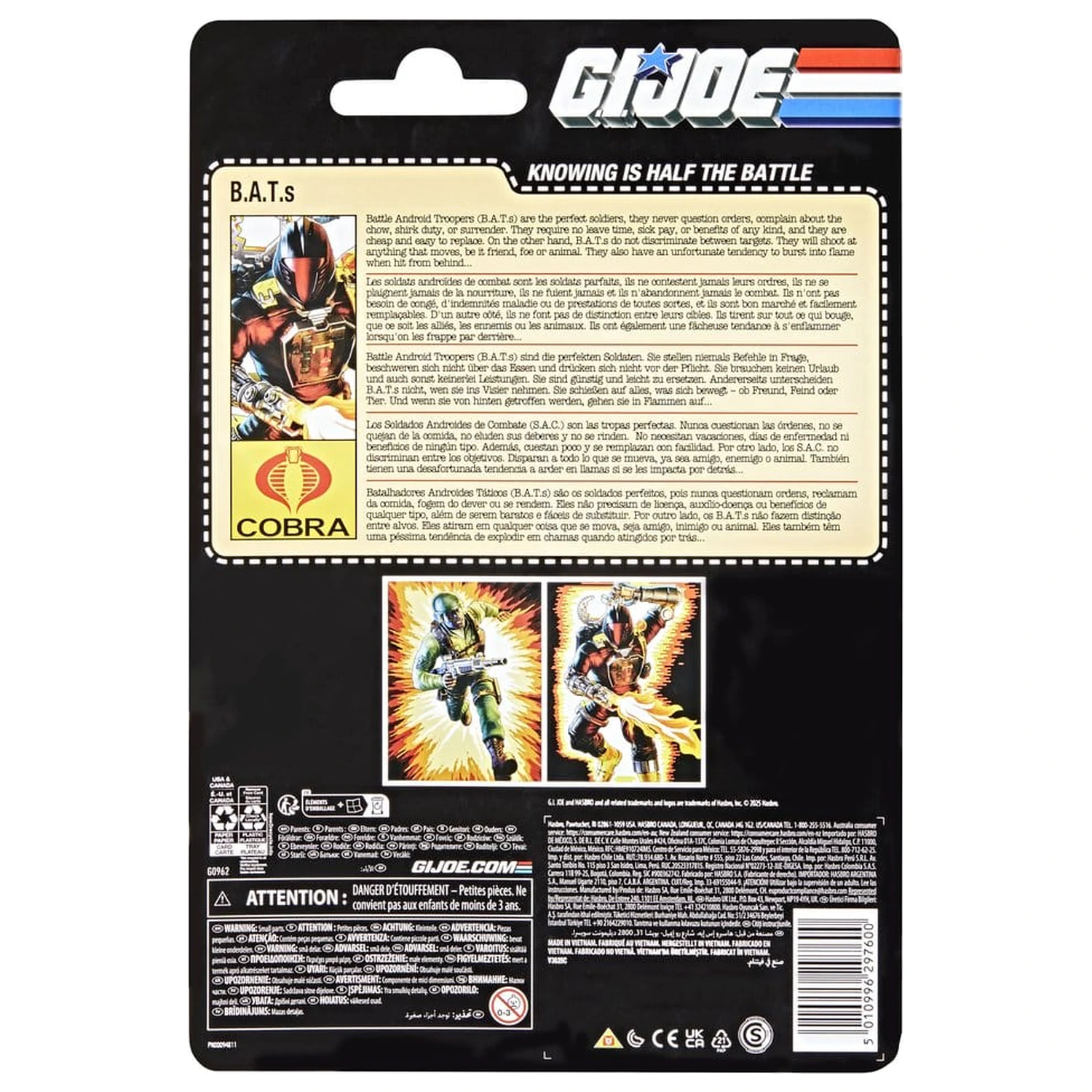Figura de actiune retro GI Joe Classified Series B.A.T. 15 cm poza produsului