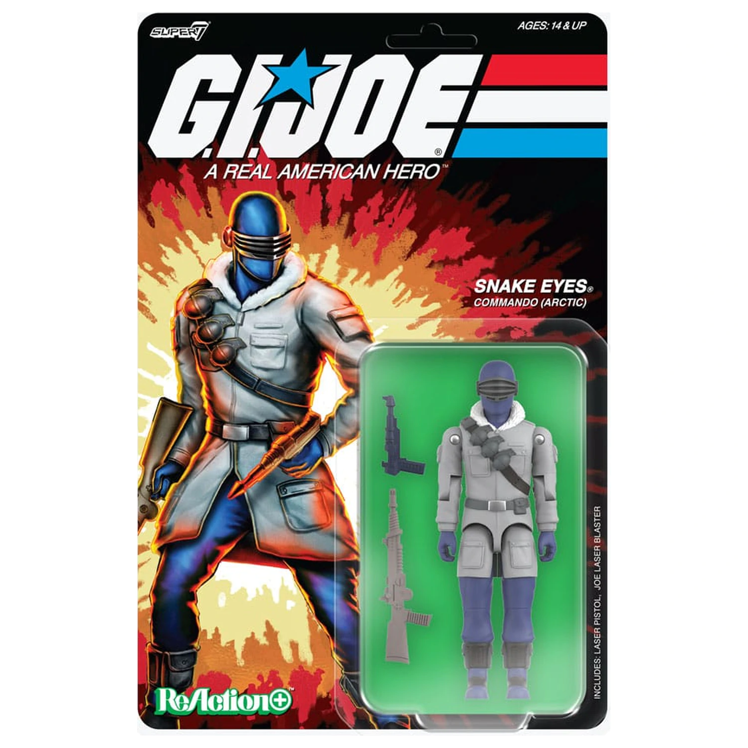 GI Joe (Movie) ReAction+ Figurina de actiune Wave 5 Arctic Snake Eyes (Movie) 10 cm poza produsului