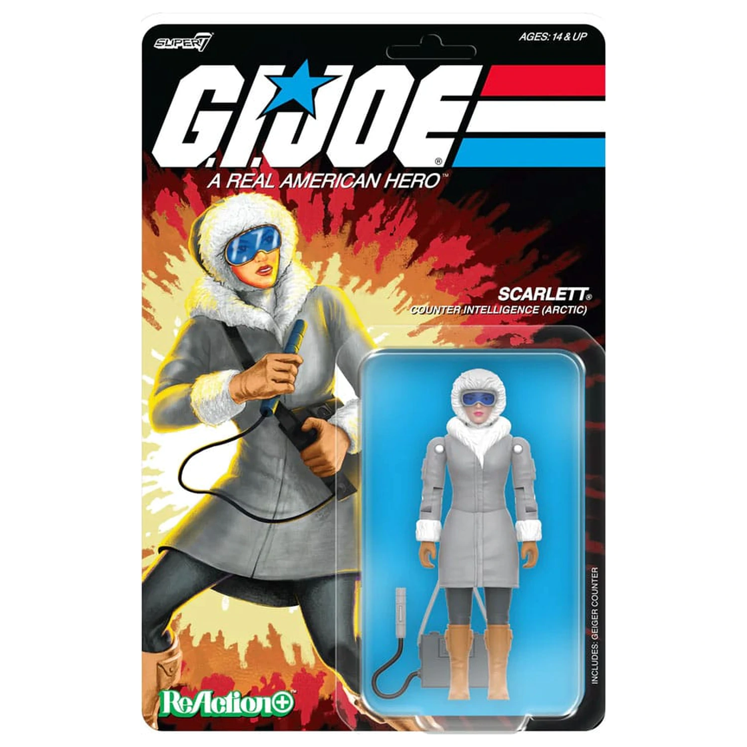 GI Joe ReAction+ Action Figure Wave 06 Arctic Scarlett 10 cm poza produsului