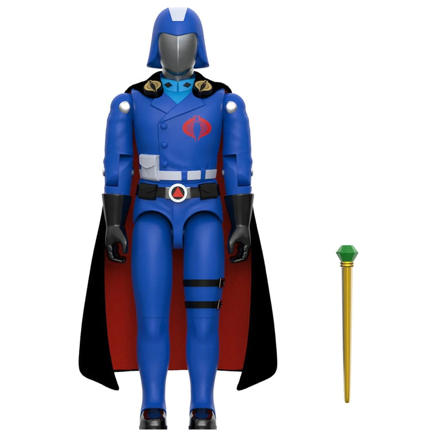 GI Joe ReAction+ Action Figure Wave 06 Cobra Commander (Movie, Black Cape) 10 cm poza produsului