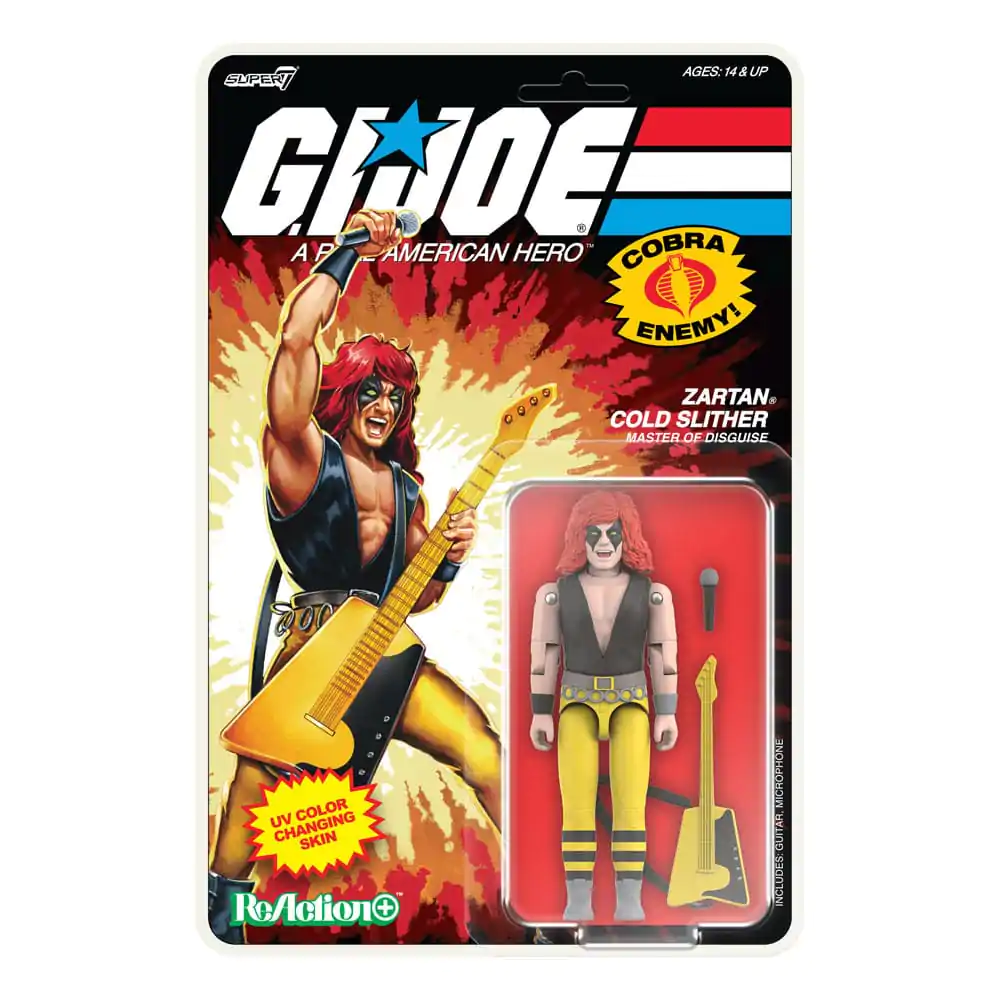 GI Joe ReAction+ Figurina de acțiune Wave 3 Zartan Cold Slither (Cartoon) 10 cm poza produsului