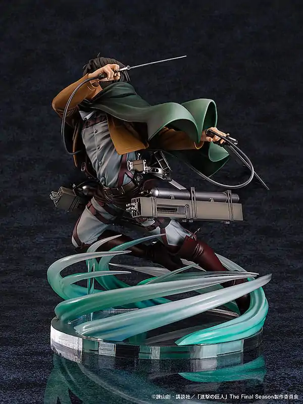 Statuie PVC Attack on Titan 1/6 Cel mai puternic soldat al umanității Levi 23 cm poza produsului
