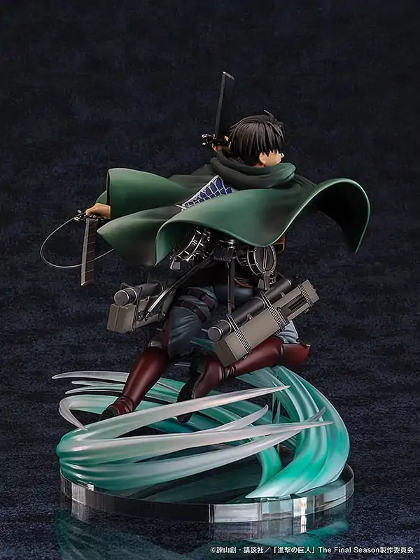 Statuie PVC Attack on Titan 1/6 Cel mai puternic soldat al umanității Levi 23 cm poza produsului