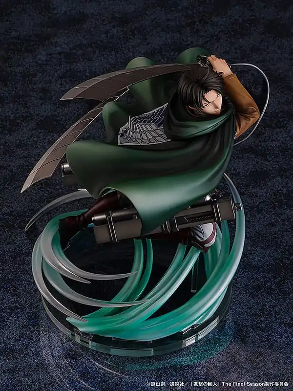 Statuie PVC Attack on Titan 1/6 Cel mai puternic soldat al umanității Levi 23 cm poza produsului