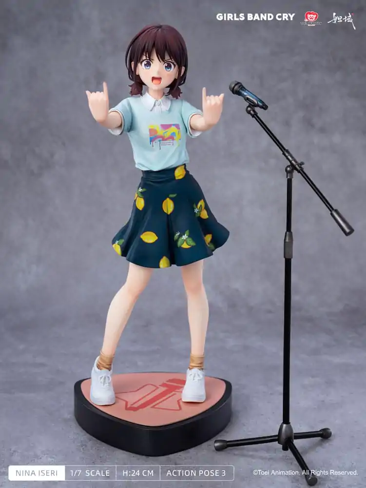 Girls Band Cry Natsu wo Mankitsu shite Sakebe Series No. 1 PVC Statuie 1/7 Nina Iseri 24 cm poza produsului