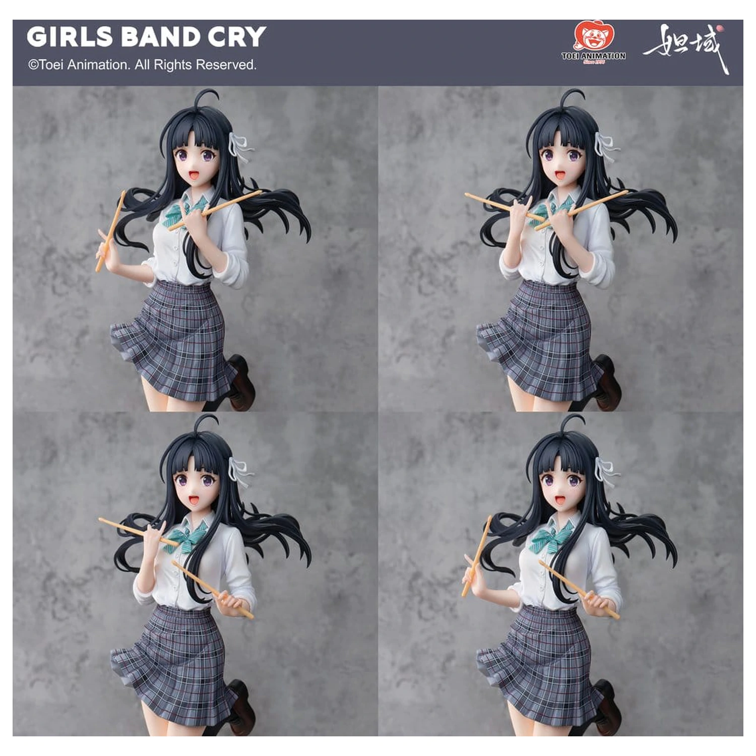 Girls Band Cry Natsu wo Mankitsu shite Sakebe Series No. 2 Statuie din PVC 1/7 Subaru Awa 26 cm poza produsului