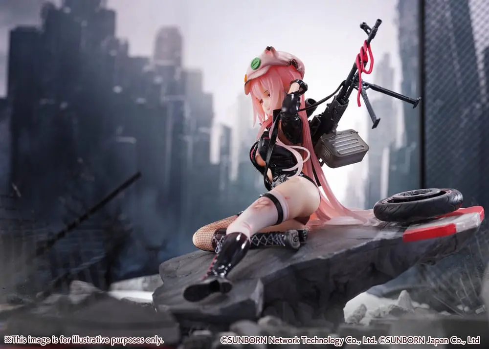 Girls' Frontline SHIBUYA SCRAMBLE Figurina PVC Statuie 1/7 UKM-2000 Gale Lightning -Wounded Ver.- 20 cm poza produsului