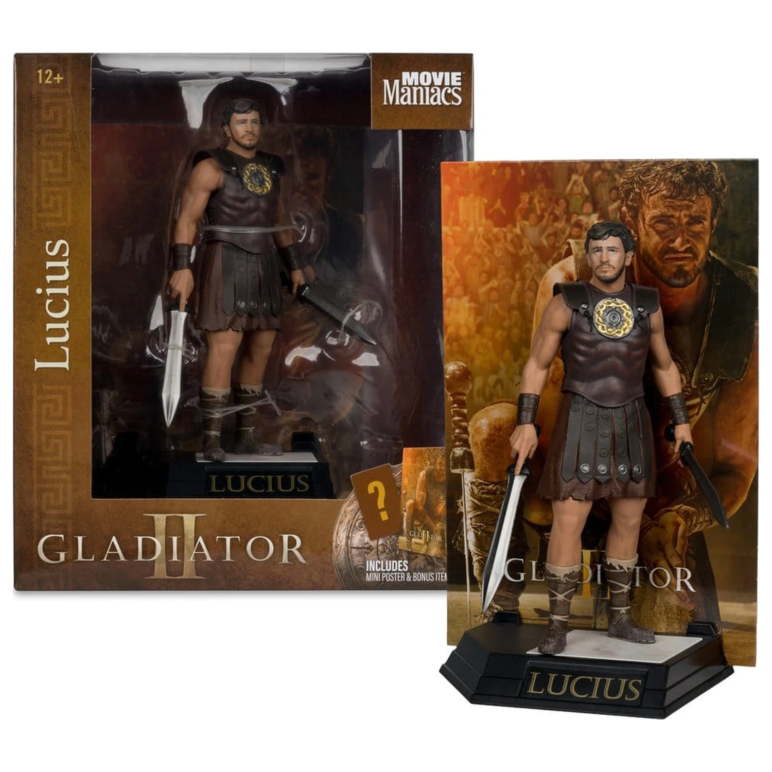 Gladiator II Movie Maniacs Statuie Lucius 16 cm poza produsului