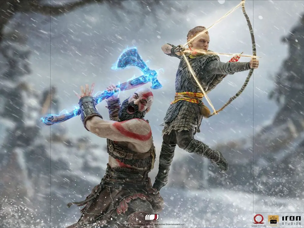 Statuie God of War BDS Art Scale 1/10 Kratos & Atreus 34 cm poza produsului