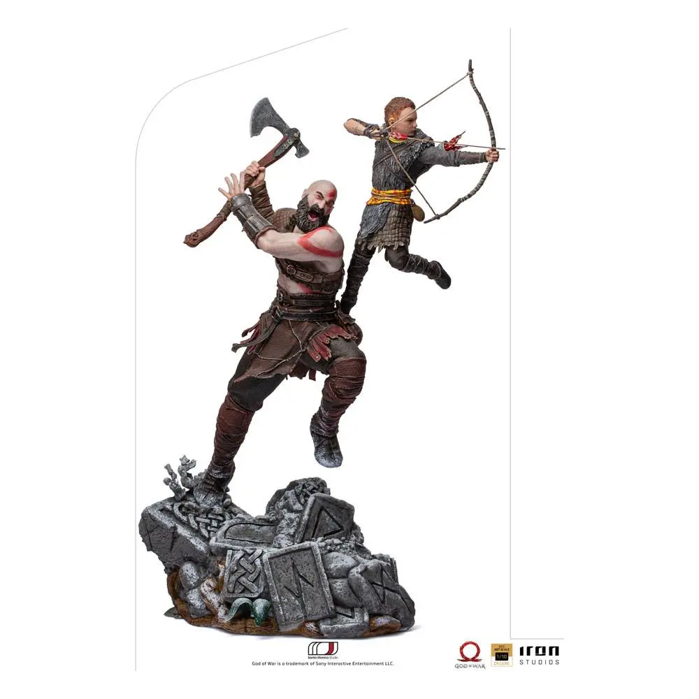 Statuie God of War BDS Art Scale 1/10 Kratos & Atreus 34 cm poza produsului