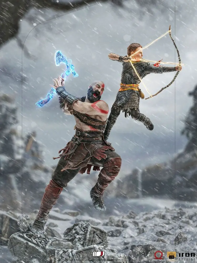 Statuie God of War BDS Art Scale 1/10 Kratos & Atreus 34 cm poza produsului