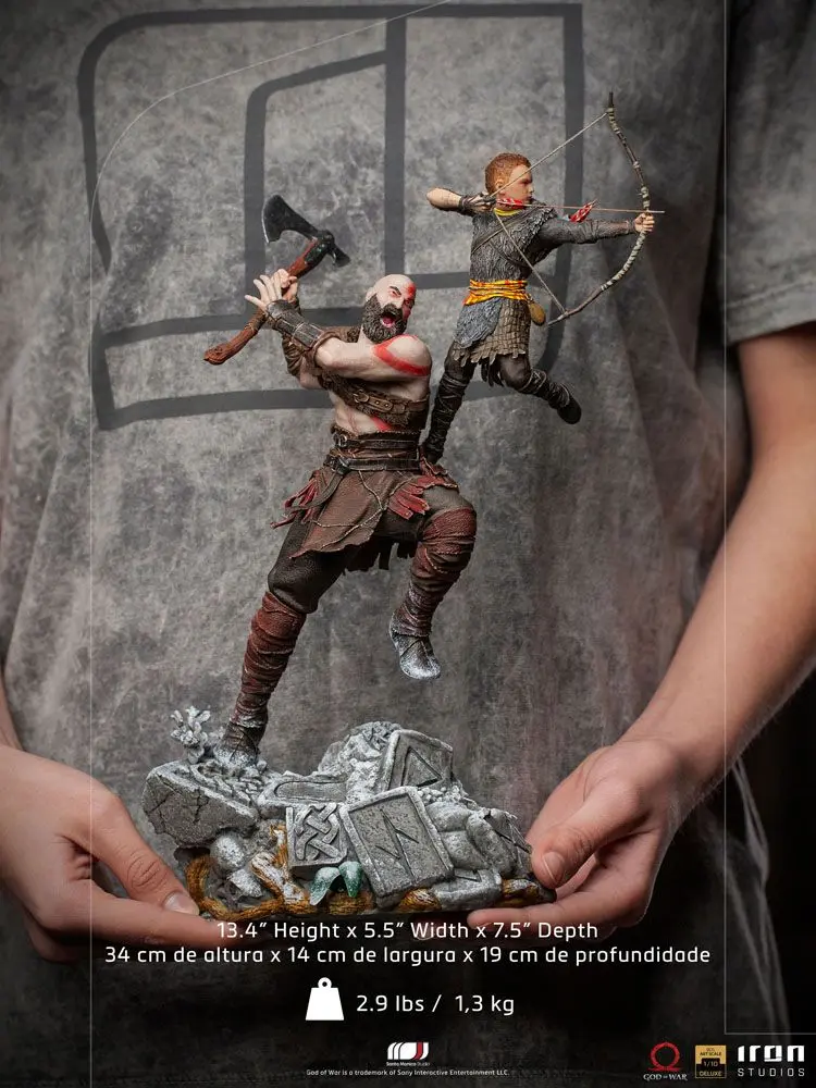 Statuie God of War BDS Art Scale 1/10 Kratos & Atreus 34 cm poza produsului