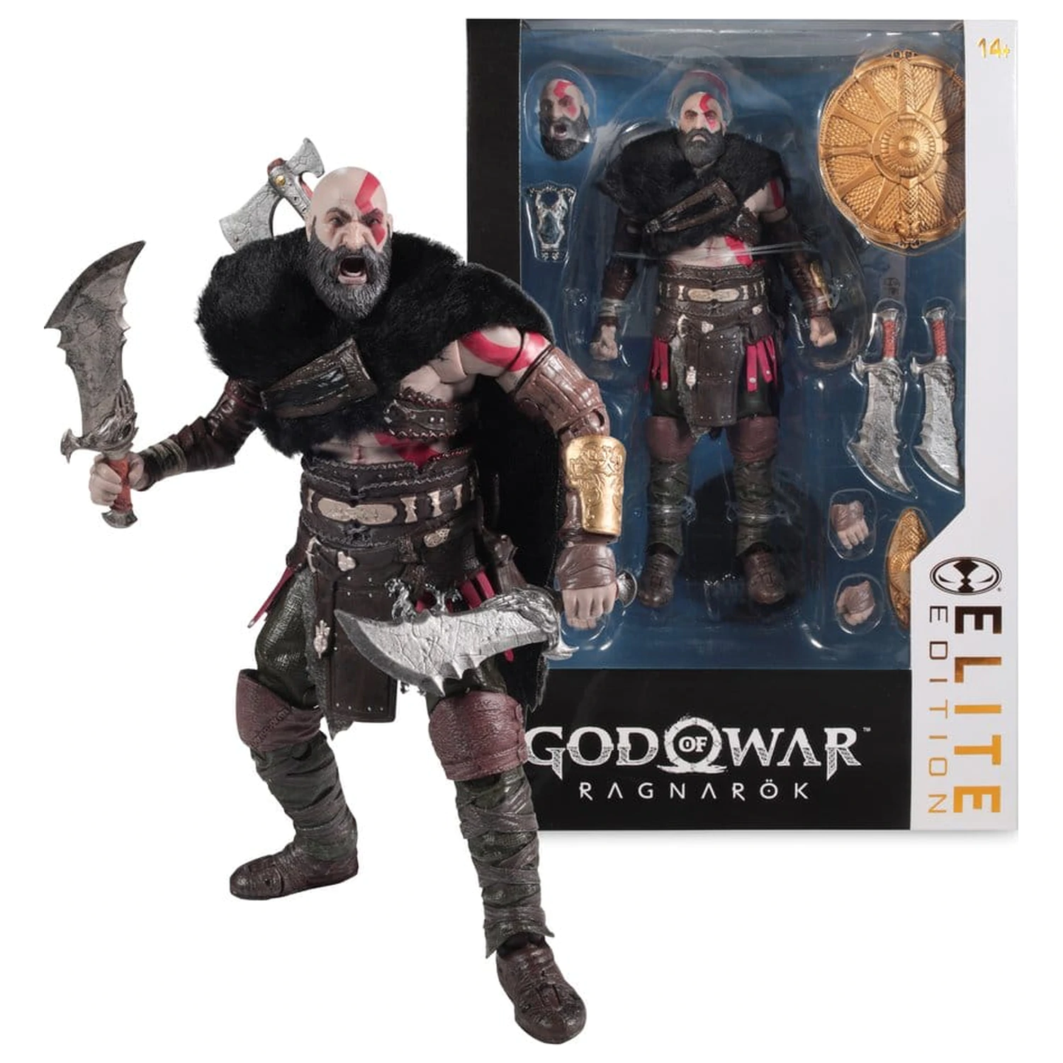 God of War Ragnarok McFarlane Elite Edition Deluxe Figurina de actiune Kratos #18 18 cm poza produsului