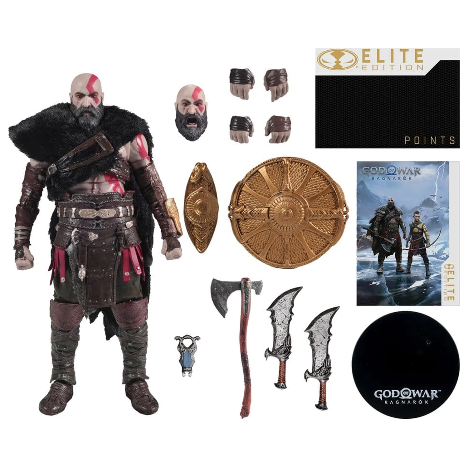 God of War Ragnarok McFarlane Elite Edition Deluxe Figurina de actiune Kratos #18 18 cm poza produsului
