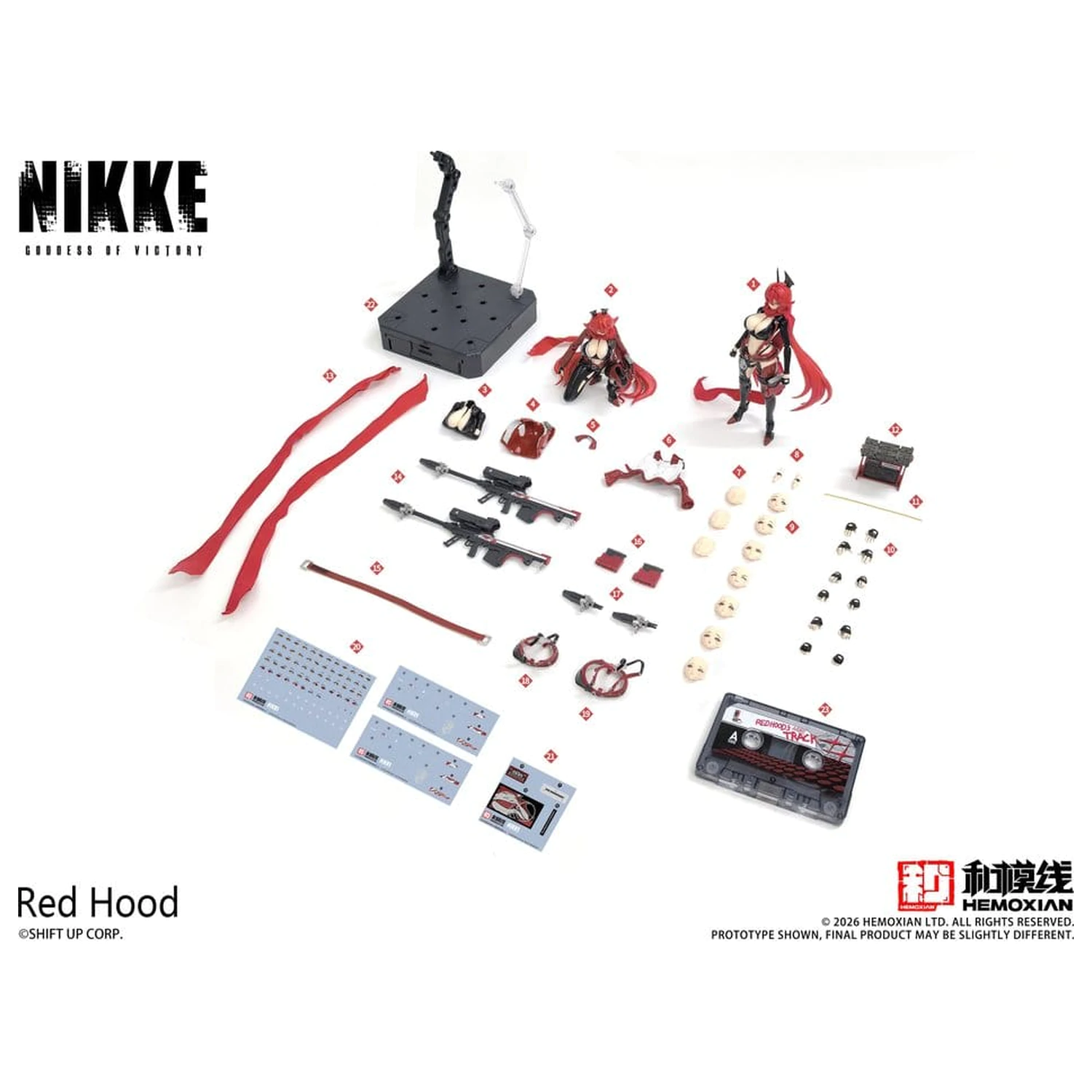 Goddess of Victory: Nikke kit model din plastic 1/12 Red Hood 18 cm poza produsului