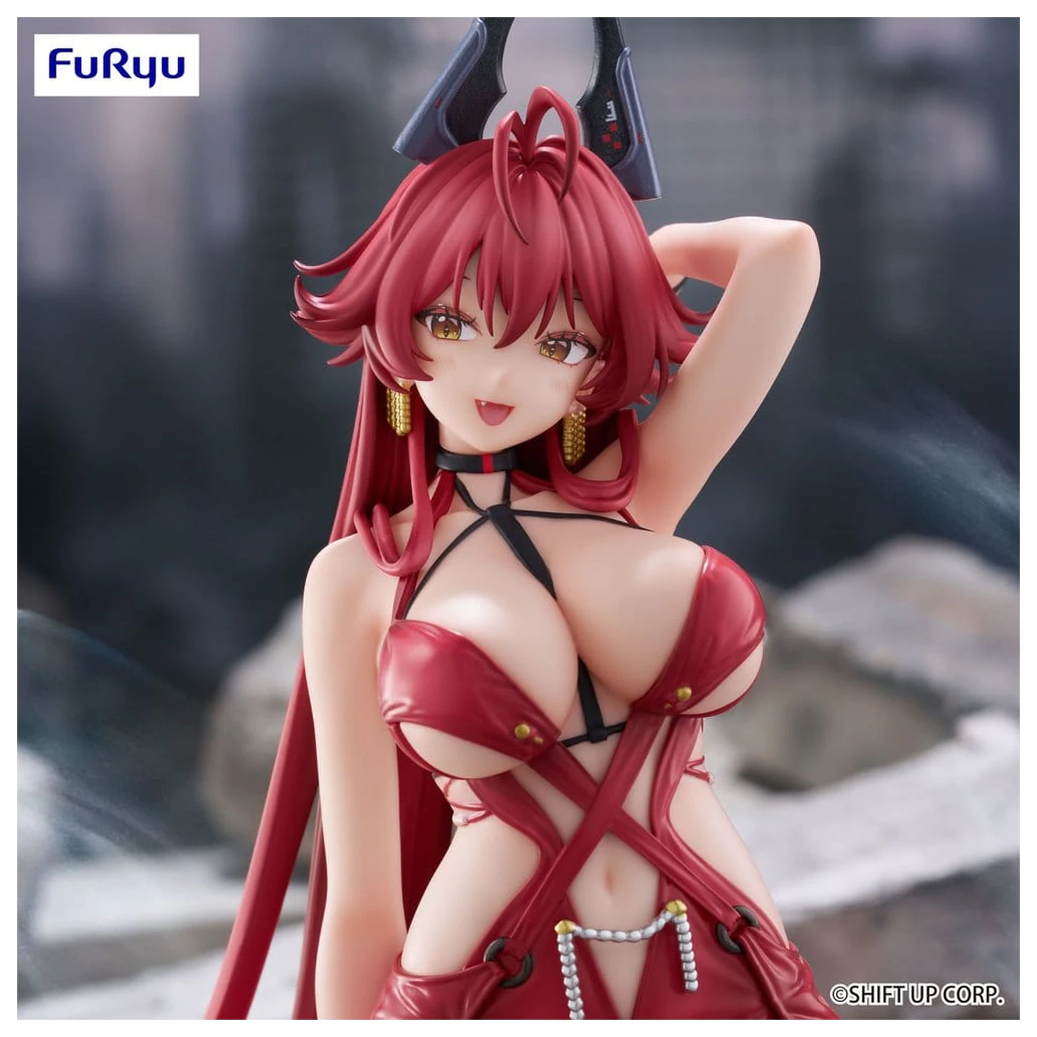 Goddess of Victory: Nikke Noodle Stopper Figurina din PVC Red Hood: Nonsense Red 14 cm poza produsului