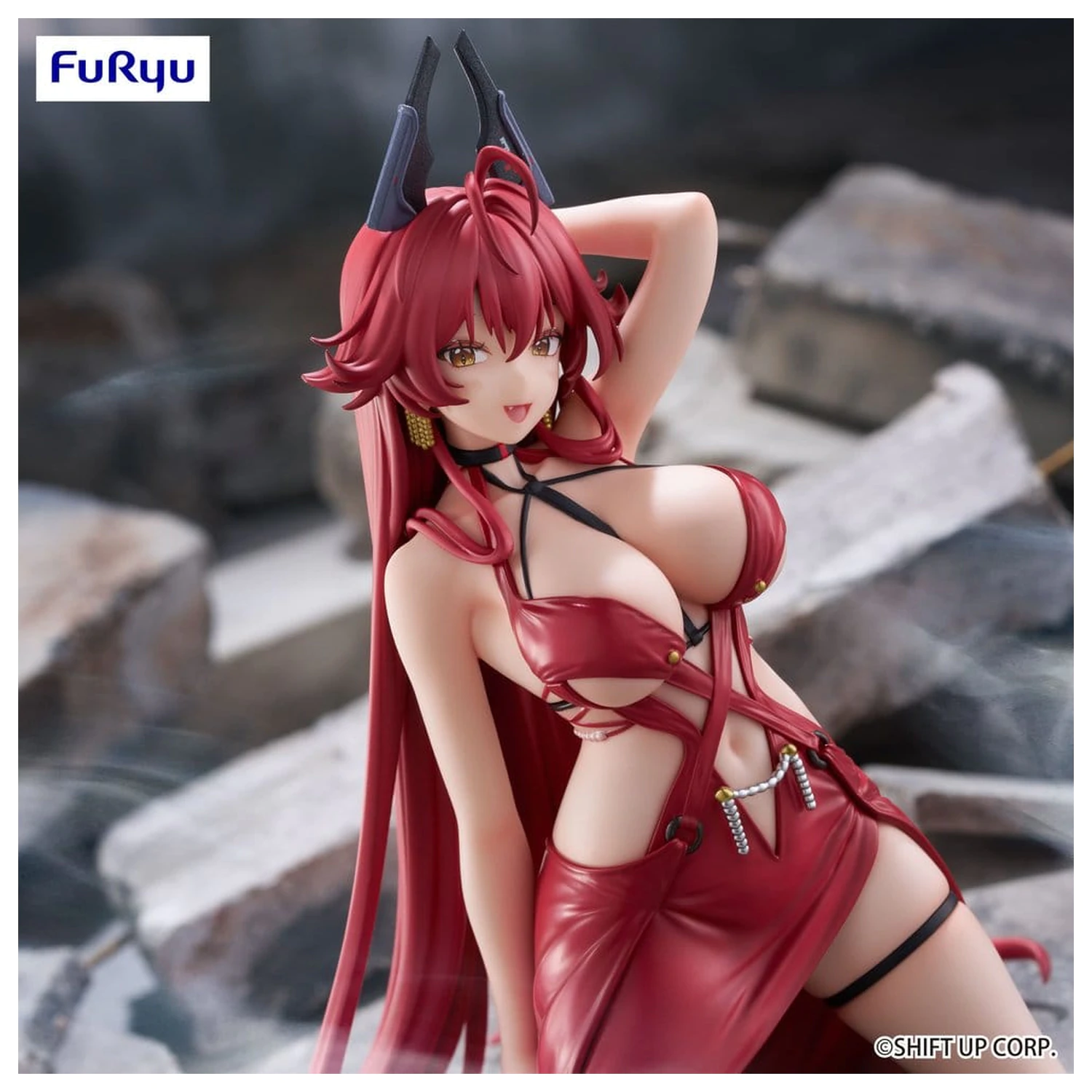 Goddess of Victory: Nikke Noodle Stopper Figurina din PVC Red Hood: Nonsense Red 14 cm poza produsului