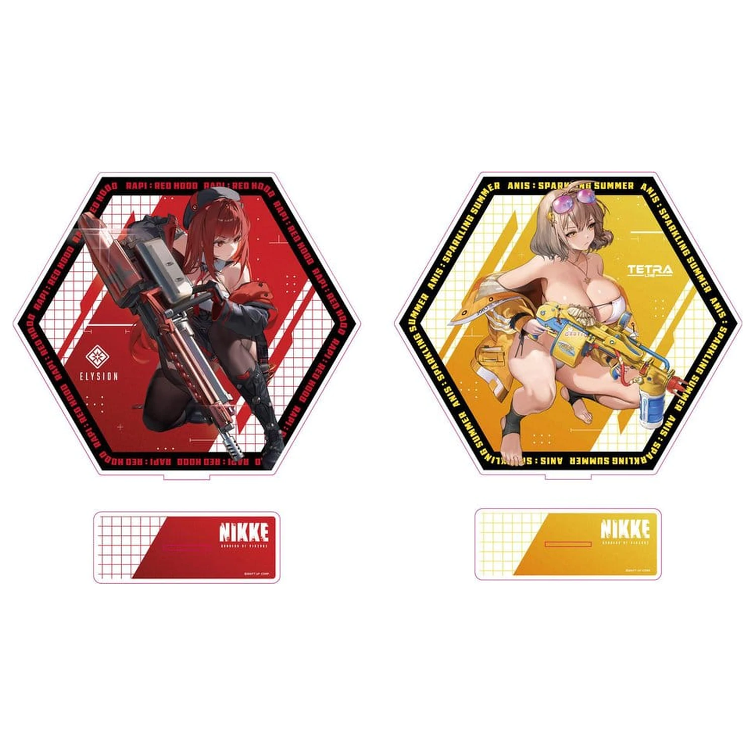 Goddess of Victory: Nikke Suport acrilic PtZ Double-Sided Rapi: Red Hood/ Anis: Sparkling Summer 25 cm poza produsului