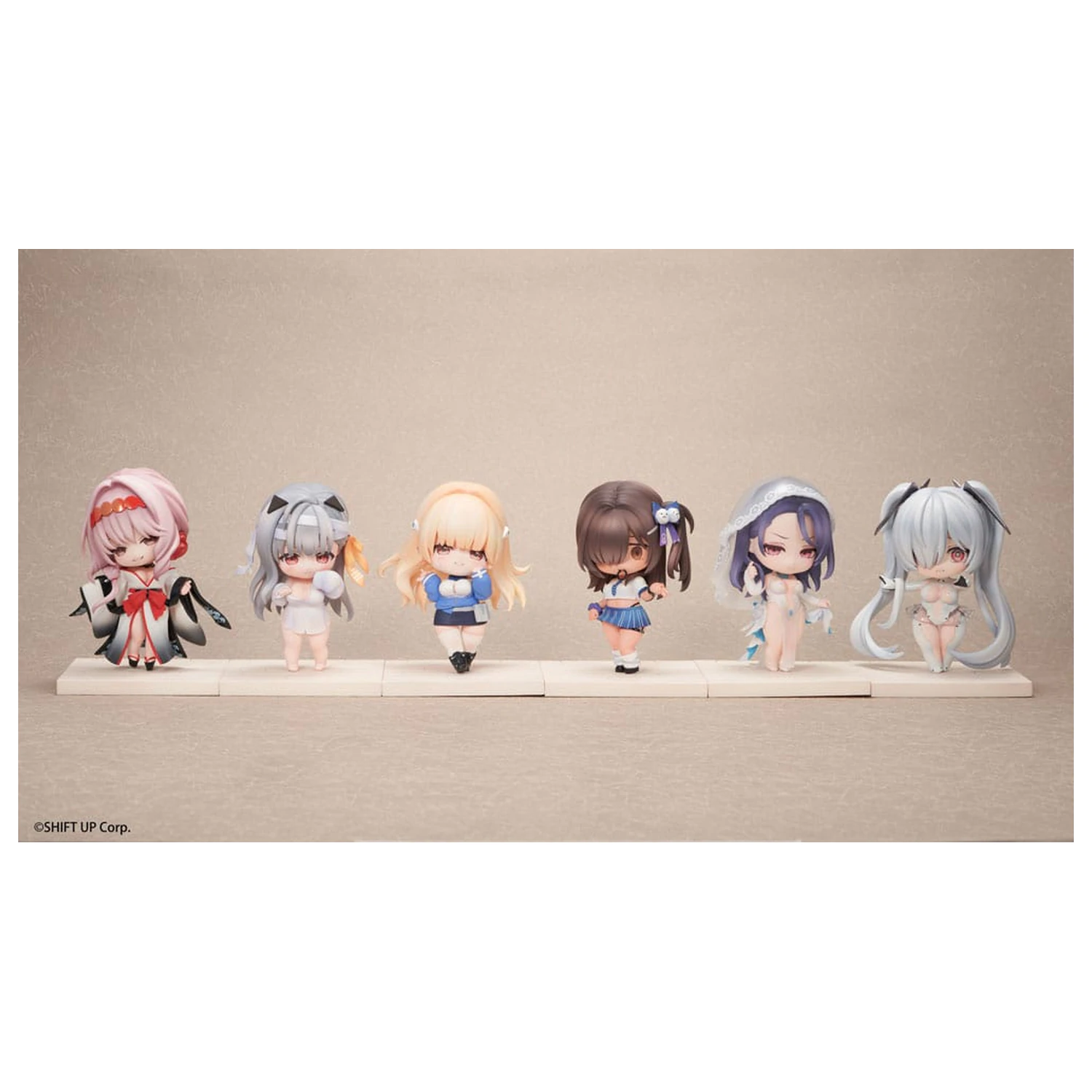 Goddess of Victory: Nikke SAC Series Miniaturi Figurine pachet de 6 Chibi Vol. 3 10 cm poza produsului