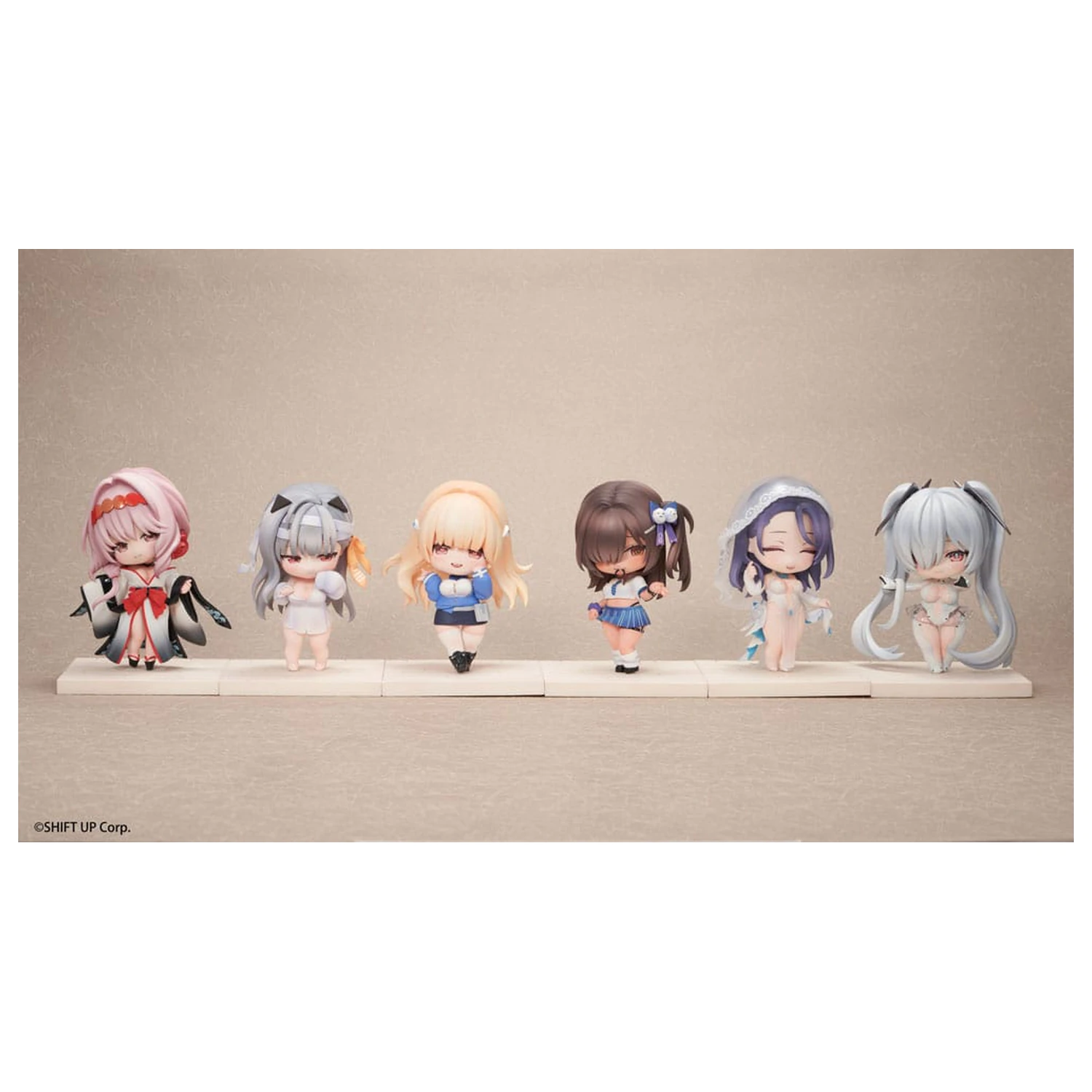 Goddess of Victory: Nikke SAC Series Miniaturi Figurine pachet de 6 Chibi Vol. 3 10 cm poza produsului