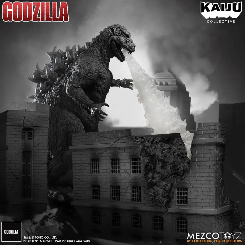 Godzilla (1954) Kaiju Collective Figurina Acțiune Godzilla - Black & White Edition 20 cm poza produsului