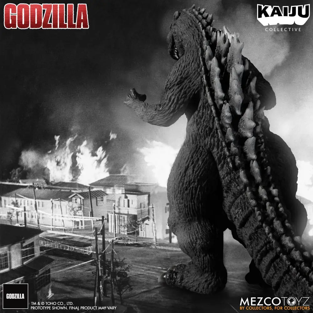 Godzilla (1954) Kaiju Collective Figurina Acțiune Godzilla - Black & White Edition 20 cm poza produsului