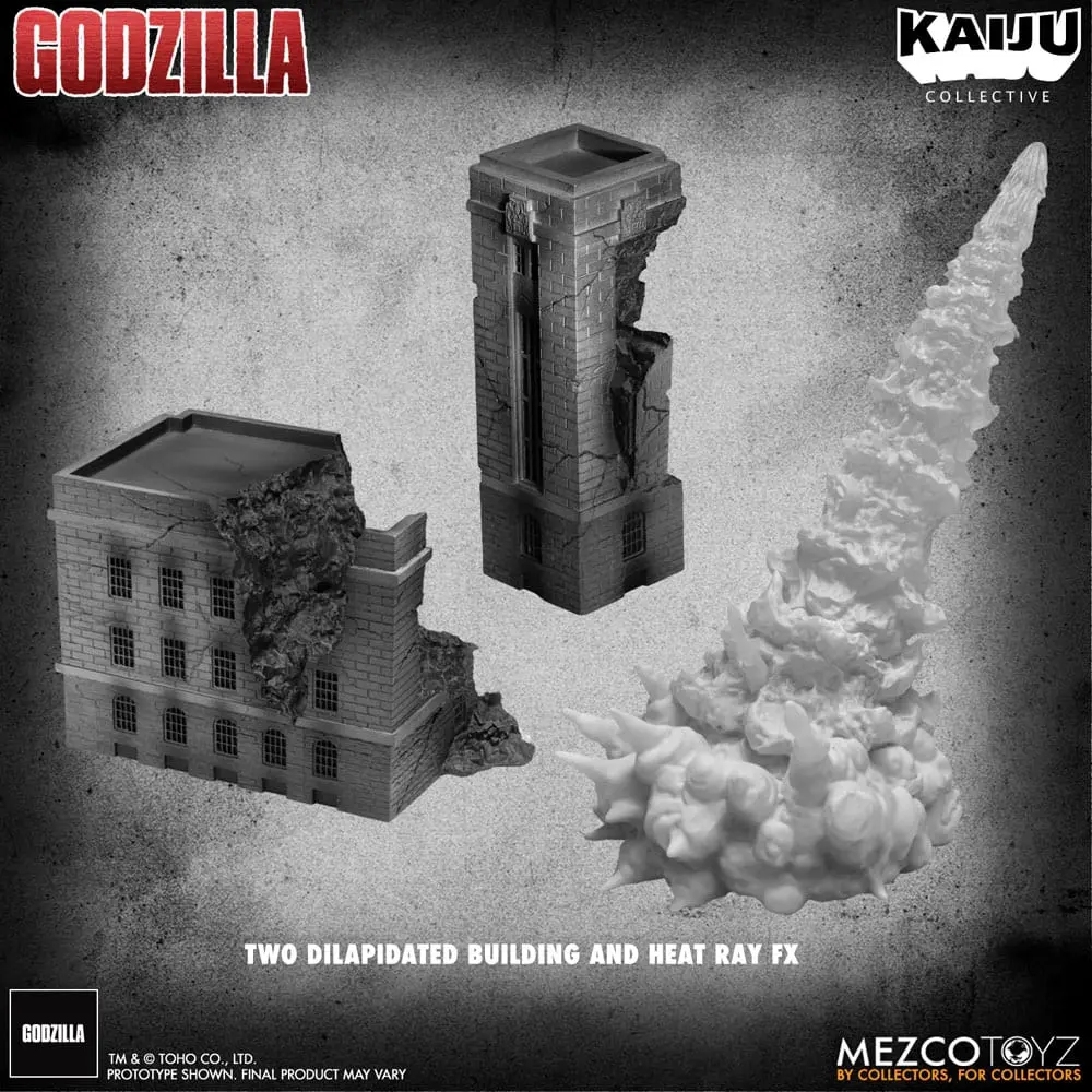 Godzilla (1954) Kaiju Collective Figurina Acțiune Godzilla - Black & White Edition 20 cm poza produsului