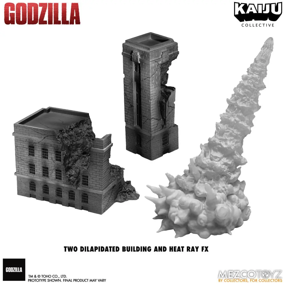 Godzilla (1954) Kaiju Collective Figurina Acțiune Godzilla - Black & White Edition 20 cm poza produsului