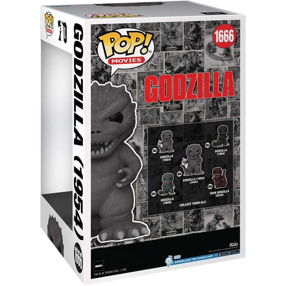 Godzilla 70th Anniversary Super Sized Jumbo Funko POP! Figurina de vinil Godzilla 1954 25 cm poza produsului