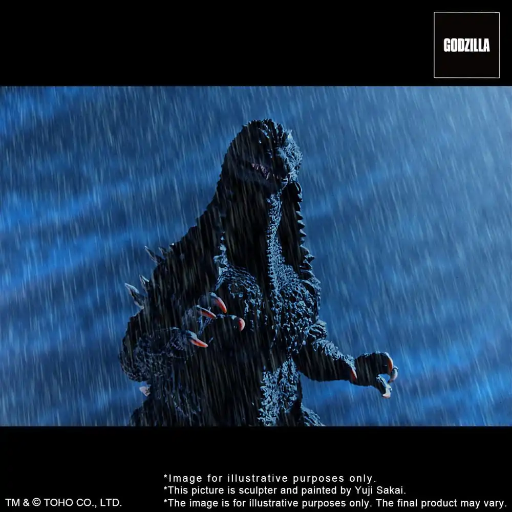 Godzilla against Mechagodzilla 2002 TOHO Yuji Sakai Modeling Collection Statuie PVC Godzilla Battle in the Storm 28 cm poza produsului