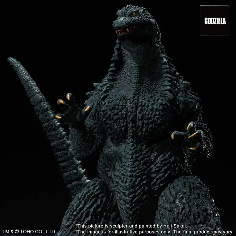 Godzilla against Mechagodzilla 2002 TOHO Yuji Sakai Modeling Collection Statuie PVC Godzilla Battle in the Storm 28 cm poza produsului