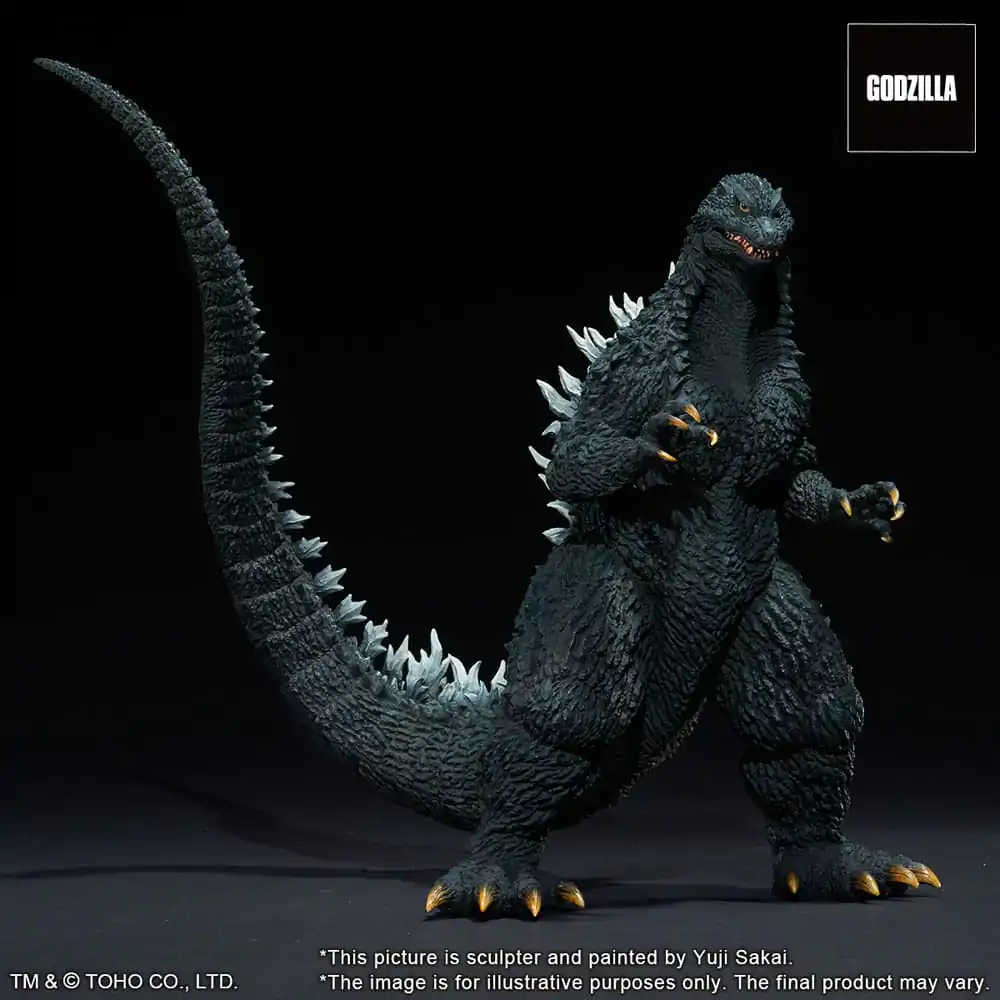 Godzilla against Mechagodzilla 2002 TOHO Yuji Sakai Modeling Collection Statuie PVC Godzilla Battle in the Storm 28 cm poza produsului