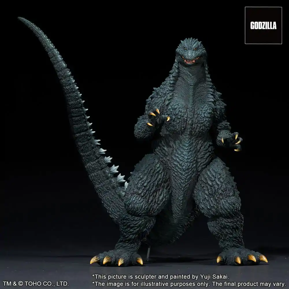 Godzilla against Mechagodzilla 2002 TOHO Yuji Sakai Modeling Collection Statuie PVC Godzilla Battle in the Storm 28 cm poza produsului