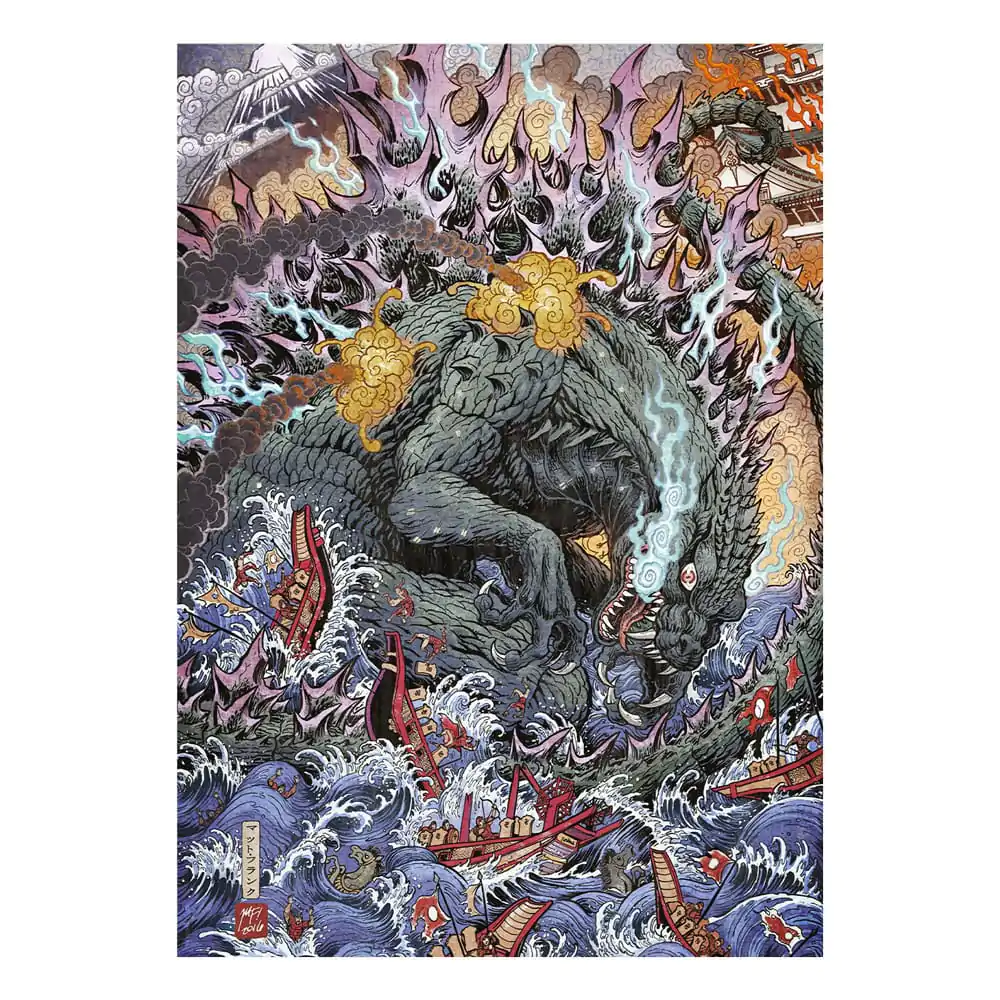 Godzilla Art Print Ediție Limitată 42 x 30 cm poza produsului