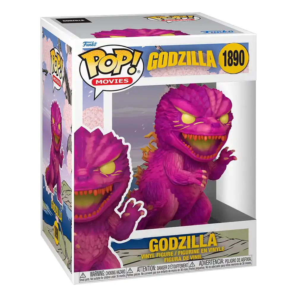 Godzilla Art Series Funko POP! Movies Premium Vinyl Figure Pink Godzilla 9 cm figurină din vinil poza produsului