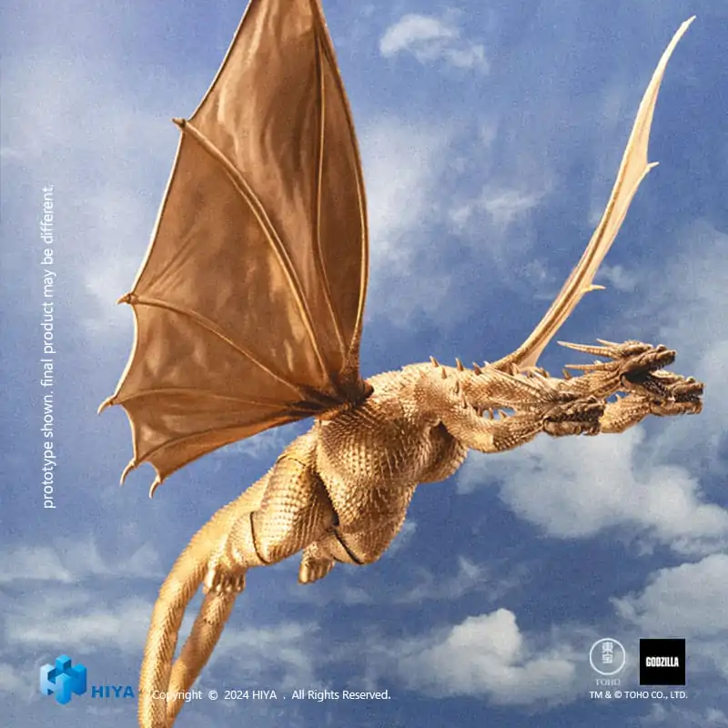 Figurină de acțiune de bază Exquisite Godzilla vs King Ghidorah King Ghidorah 25 cm poza produsului