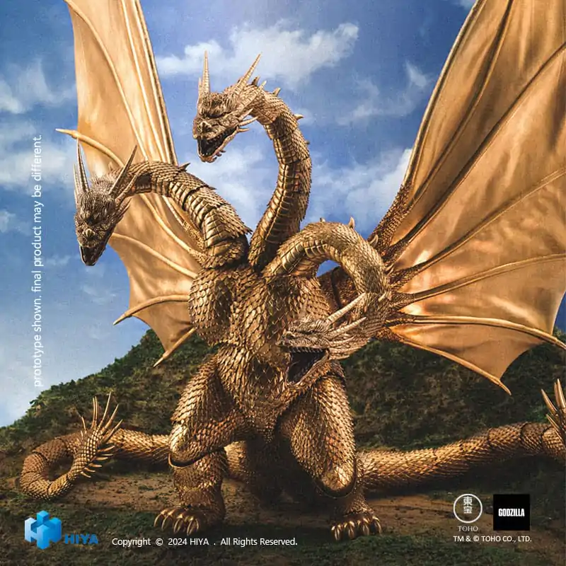 Figurină de acțiune de bază Exquisite Godzilla vs King Ghidorah King Ghidorah 25 cm poza produsului
