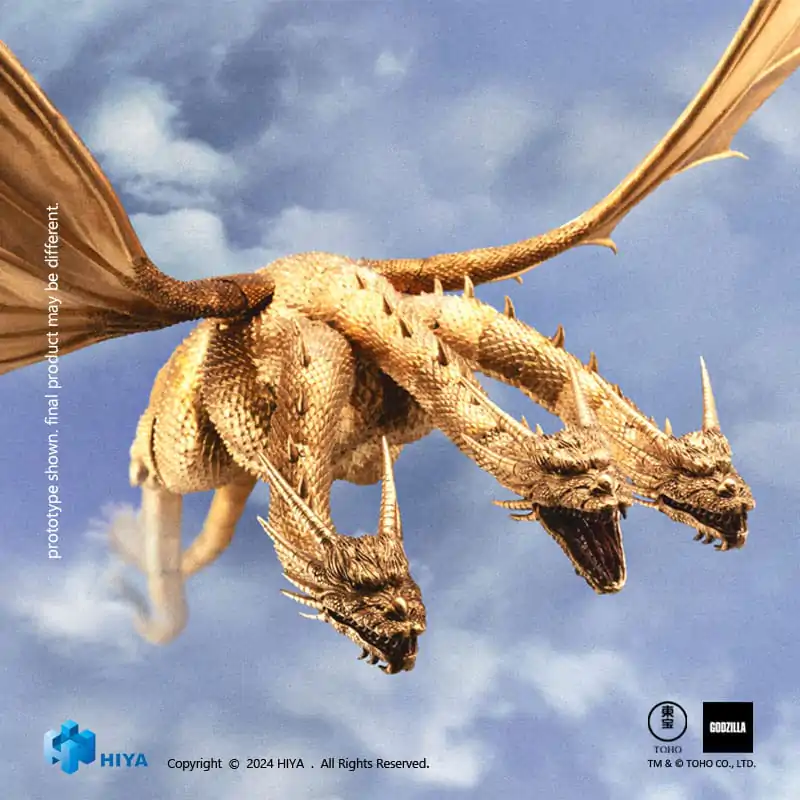 Figurină de acțiune de bază Exquisite Godzilla vs King Ghidorah King Ghidorah 25 cm poza produsului