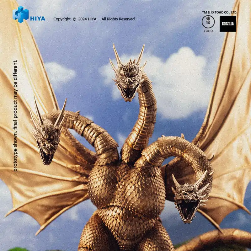 Figurină de acțiune de bază Exquisite Godzilla vs King Ghidorah King Ghidorah 25 cm poza produsului