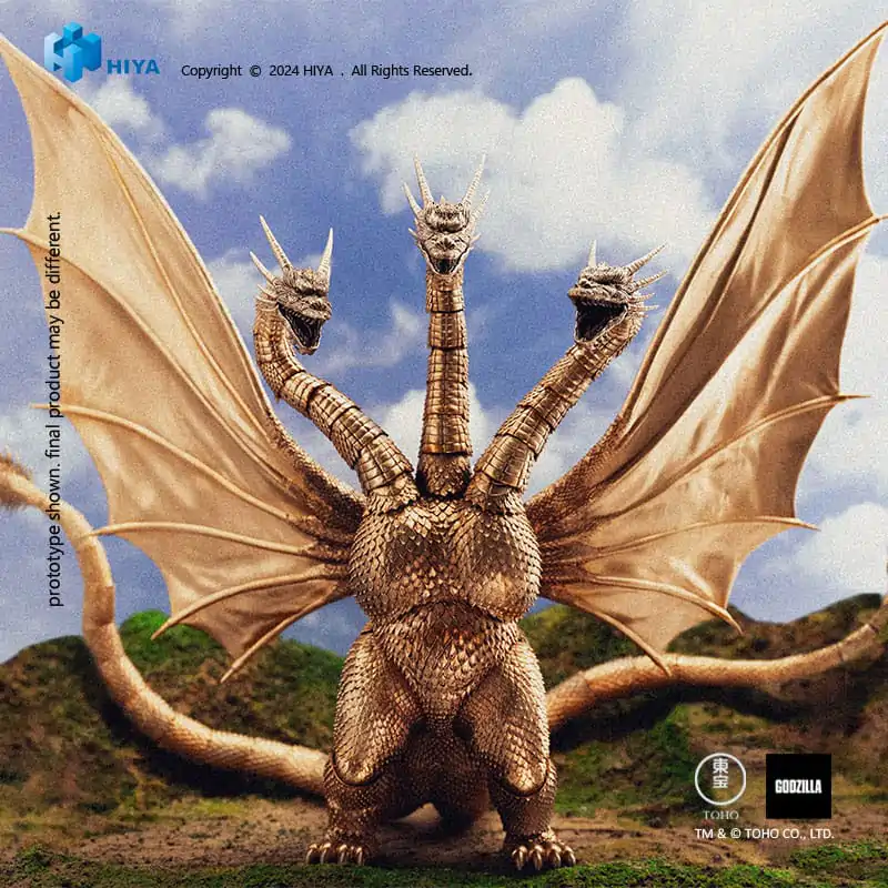Figurină de acțiune de bază Exquisite Godzilla vs King Ghidorah King Ghidorah 25 cm poza produsului