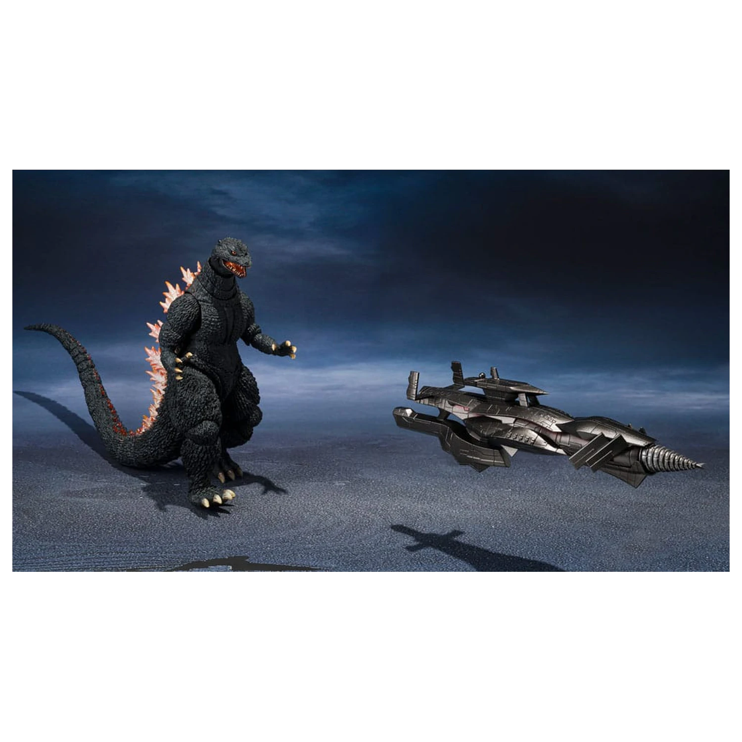 Godzilla: Final Wars S.H.MonsterArts figurina de actiune Godzilla Heat Ray Ver. vs. New Gotengo 16 cm poza produsului