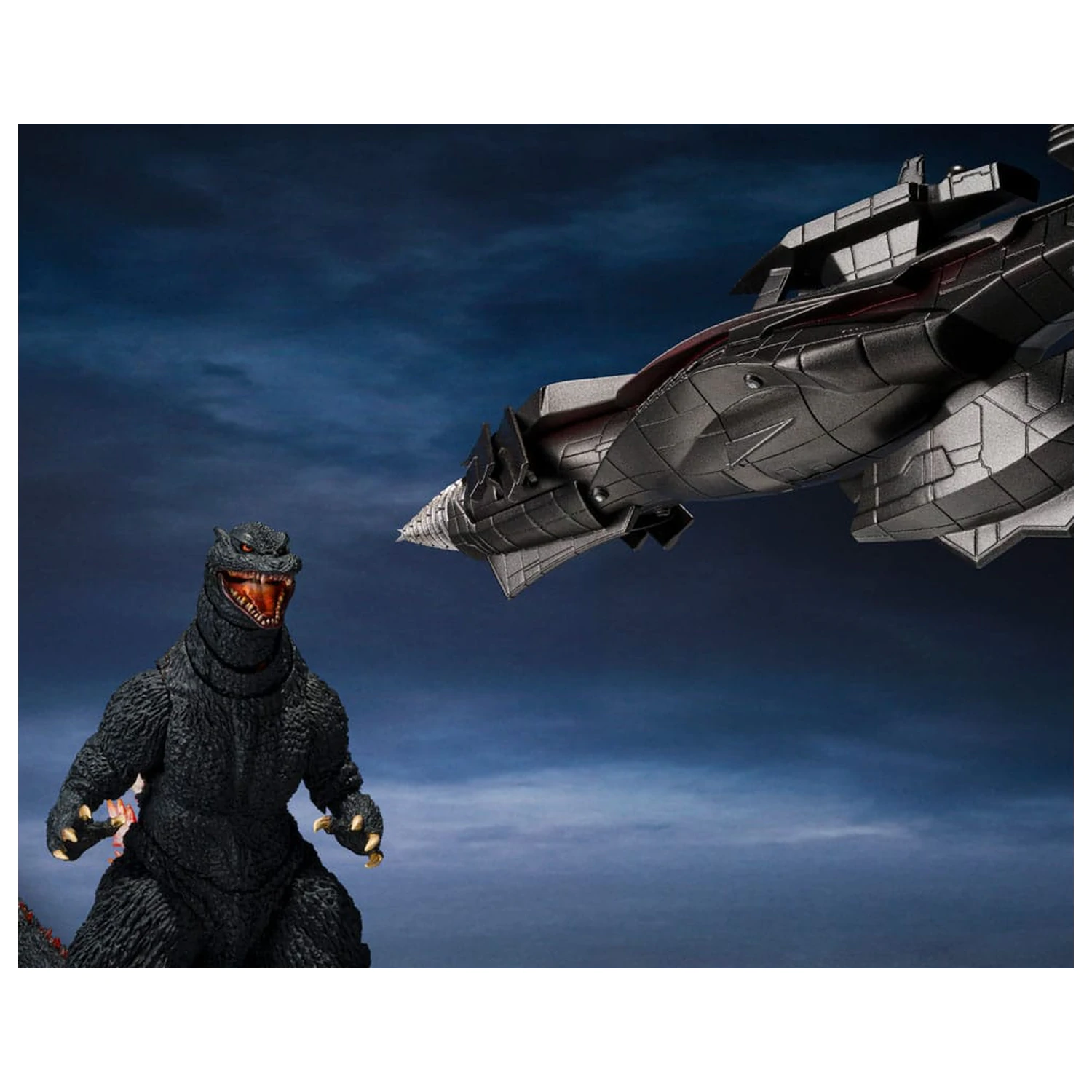 Godzilla: Final Wars S.H.MonsterArts figurina de actiune Godzilla Heat Ray Ver. vs. New Gotengo 16 cm poza produsului