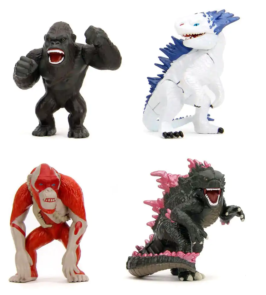 Godzilla Nano Metalfigs Figurine mini turnate sub presiune Pachet de 4 Valul 1 4 cm poza produsului