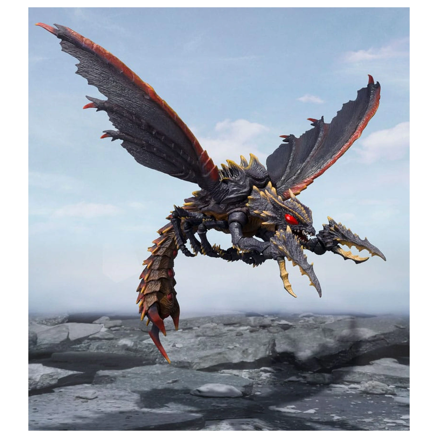 Godzilla S.H. Monster Arts figurina de actiune Megaguirus Evolution Set 21 cm poza produsului