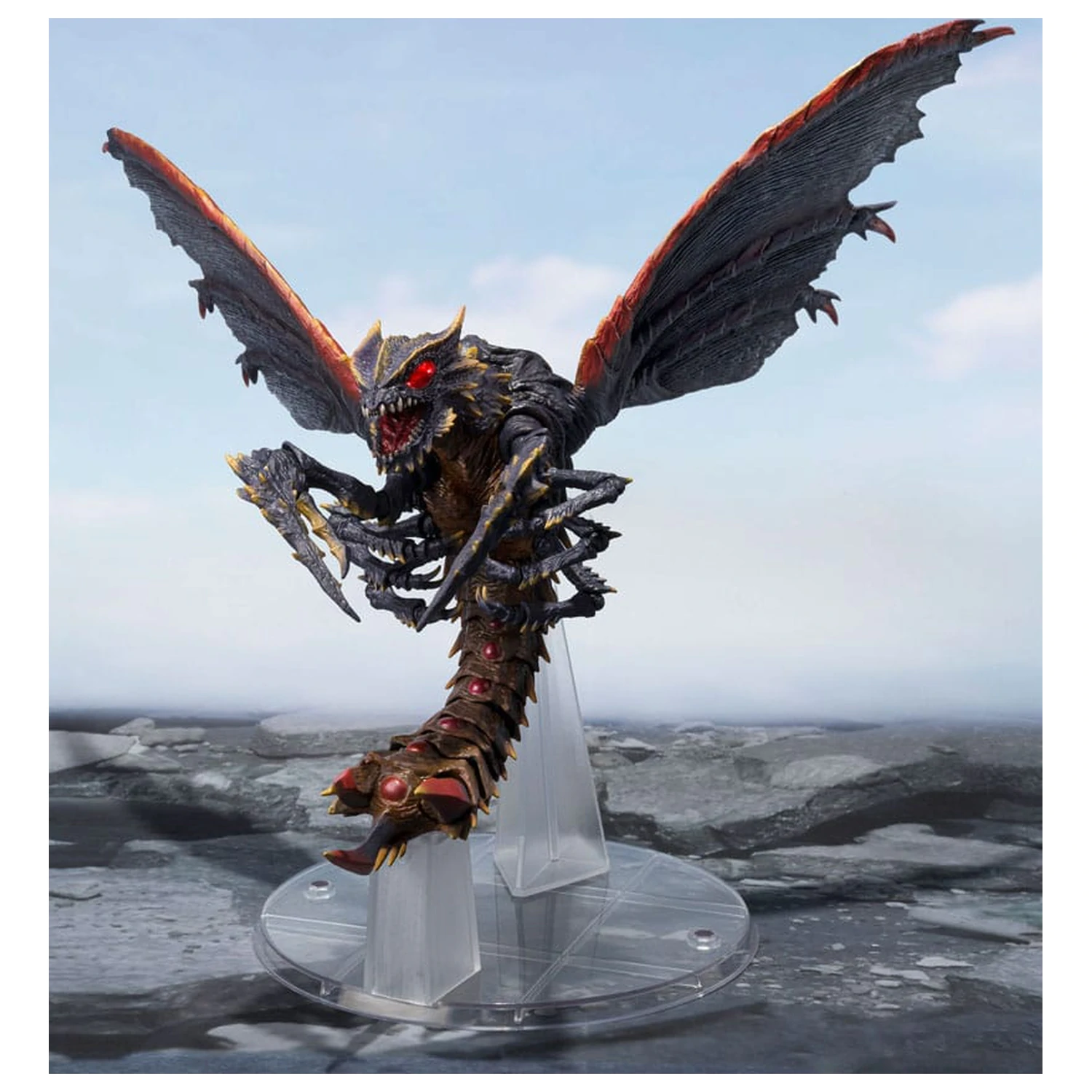Godzilla S.H. Monster Arts figurina de actiune Megaguirus Evolution Set 21 cm poza produsului