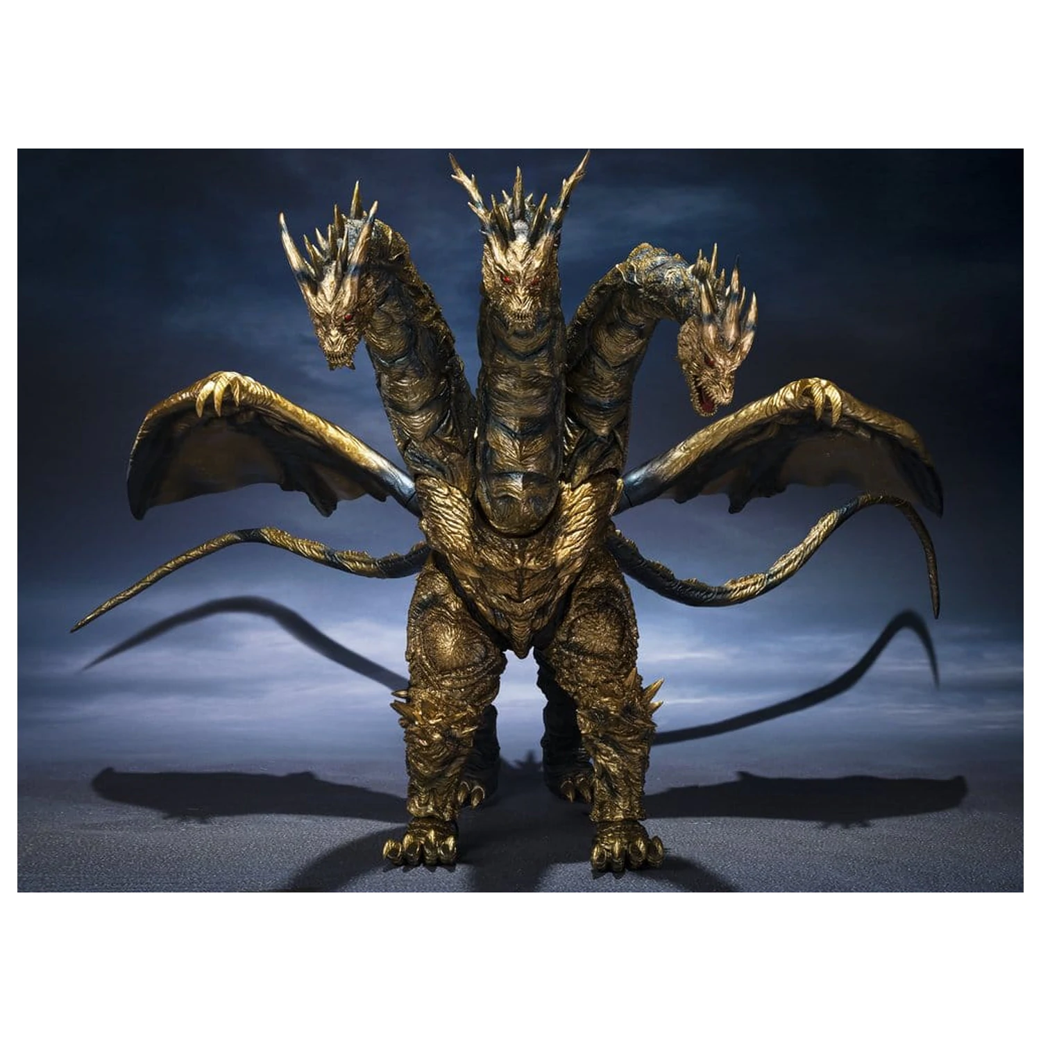 Figurina de actiune Godzilla S.H.MonsterArts Kaizer Ghidorah 25 cm poza produsului
