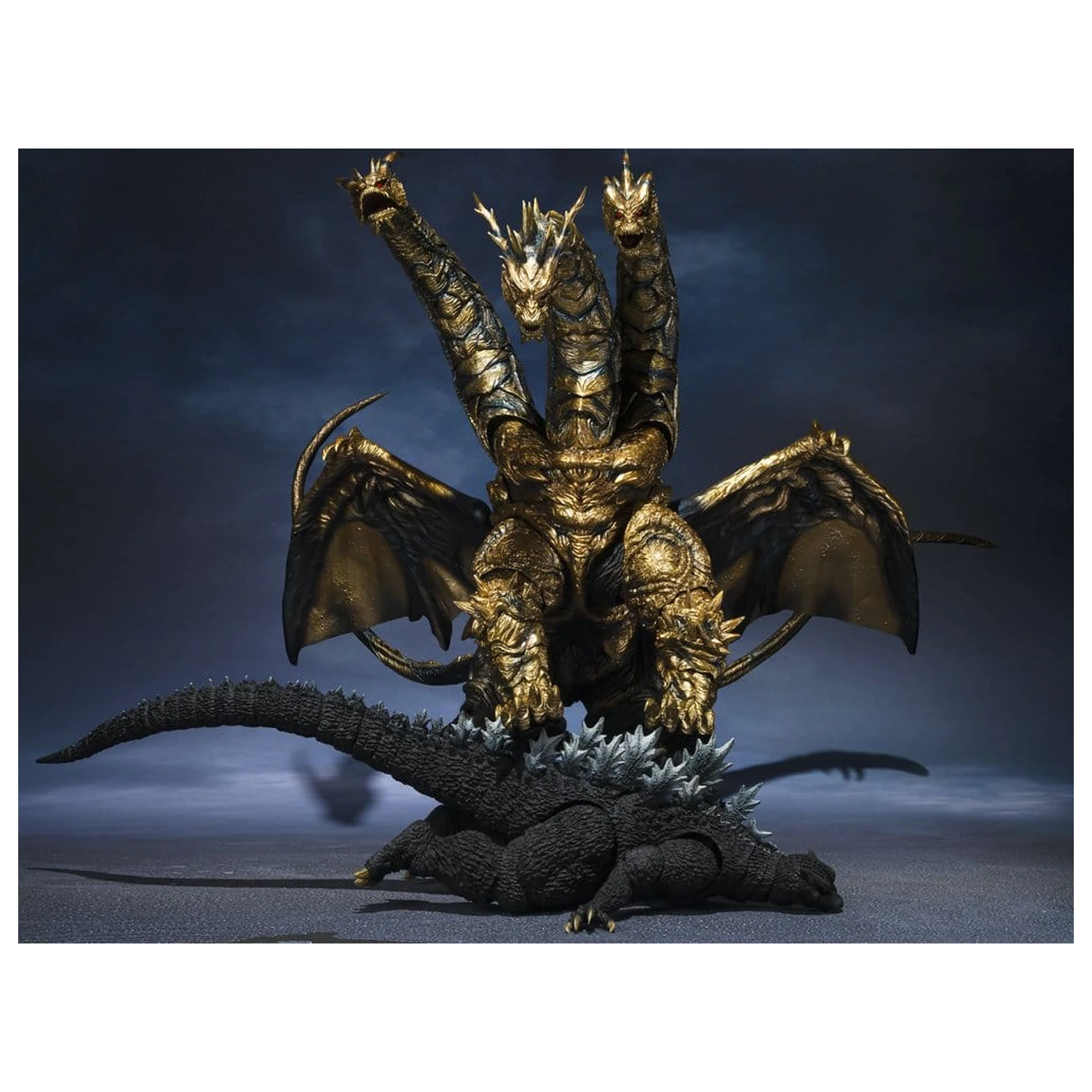 Figurina de actiune Godzilla S.H.MonsterArts Kaizer Ghidorah 25 cm poza produsului